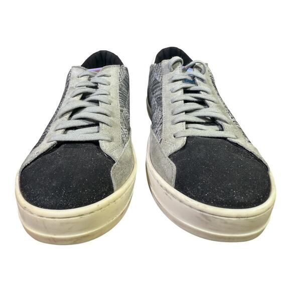 P448 John Mixed Media Sneaker Women size 37 US 7-7.5 - Picture 3 of 7